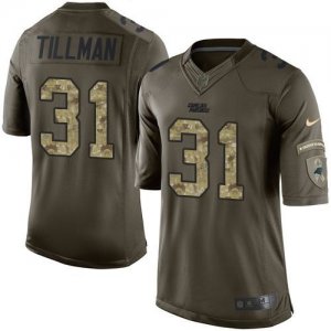 Nike Carolina Panthers #31 Charles Tillman Green Salute to Service Jerseys(Limited)