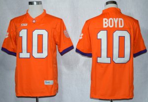 Clemson Tigers Tajh Boyd 10 College Limited Jerseys-Orange