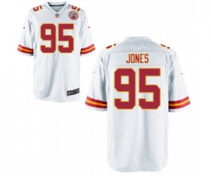 Men\'s Nike Kansas City Chiefs #95 Chris Jones Game White NFL Jersey