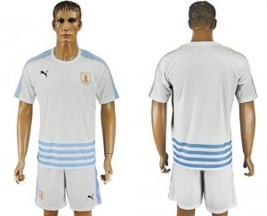 Uruguay Blank Away Soccer Country Jersey
