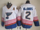 NHL St Louis Blues #2 Al MacInnis CCM Throwback white jerseys