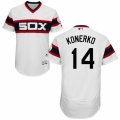 Men's Majestic Chicago White Sox #14 Paul Konerko White Flexbase Authentic Collection MLB Jersey