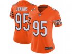 Women Nike Chicago Bears #95 John Jenkins Vapor Untouchable Limited Orange Rush NFL Jersey