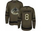 Adidas Vancouver Canucks #8 Igor Larionov Green Salute to Service Stitched NHL Jersey