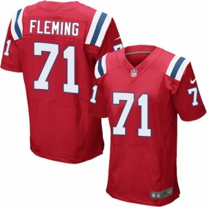 Mens Nike New England Patriots #71 Cameron Fleming Elite Red Alternate NFL Jersey