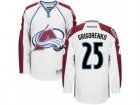 Mens Reebok Colorado Avalanche #25 Mikhail Grigorenko Authentic White Away NHL Jersey
