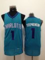 nba Charlotte Hornets #1 STEPHENSON blue