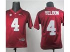 Ncaa Youth Alabama Crimson Tide #4 T.J Yeldon Red College Football Jerseys