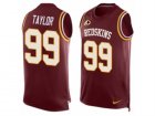 Mens Nike Washington Redskins #99 Phil Taylor Limited Red Player Name & Number Tank Top NFL Jersey