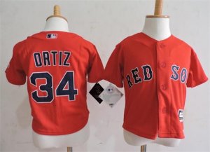 Red Sox #34 David Ortiz Red Toddler Cool Base Jersey