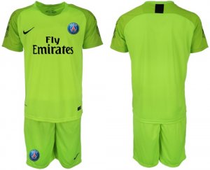 2018-19 Paris Saint-Germain Home Fluorescent Green Goalkeeper Soccer Jersey