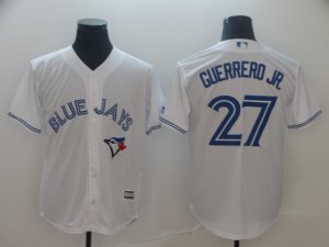 Blue Jays #27 Vladimir Guerrero Jr. White Cool Base Jersey