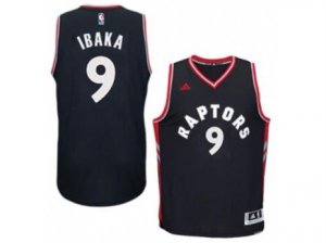 Mens Toronto Raptors #9 Serge Ibaka adidas Black Player Swingman Alternate Jersey