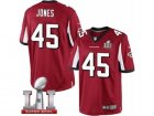 Youth Nike Atlanta Falcons #45 Deion Jones Limited Red Team Color Super Bowl LI 51 NFL Jersey