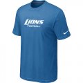 Nike Detroit Lions Sideline Legend Authentic Font T-Shirt L.Blue