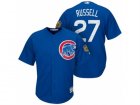 Mens Chicago Cubs #27 Addison Russell 2017 Spring Training Cool Base Stitched MLB Jersey