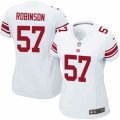 Womens Nike New York Giants #57 Keenan Robinson Limited White NFL Jersey