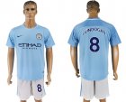 2017-18 Manchester City 8 GUNDOGAN Home Soccer Jersey