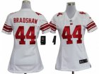 Nike Women New York Giants #44 Ahmad Bradshaw White White Jerseys