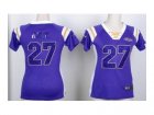 Nike women baltimore ravens #27 ray rice purple[Fashion Rhinestone sequins]