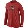 Nike Denver Broncos Heart & Soul Long Sleeve T-Shirt RED