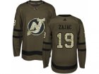 Adidas New Jersey Devils #19 Travis Zajac Green Salute to Service Stitched NHL Jersey