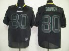 nfl green bay packers #80 donald driver black[field shadow premier]