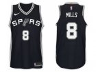 Nike NBA San Antonio Spurs #8 Patty Mills Jersey 2017-18 New Season Black Jersey