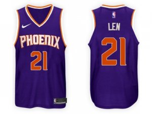 Nike NBA Phoenix Suns #21 Alex Len Jersey 2017-18 New Season Purple Jersey