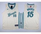 Youth nba new orleans hornets #15 walker white[2015 Christmas edition]