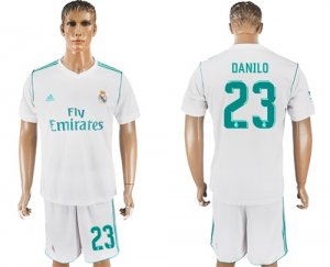 2017-18 Real Madrid 23 DANILO Home Soccer Jersey