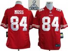 2013 Super Bowl XLVII NEW San Francisco 49ers #84 Randy Moss Red Game NEW