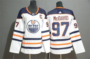 Oilers #97 Connor McDavid White Youth Adidas Jersey