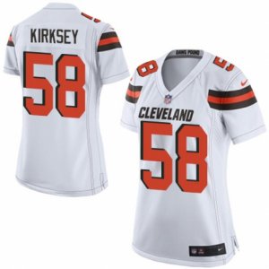 Women\'s Nike Cleveland Browns #58 Chris Kirksey Limited White NFL Jersey