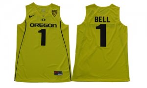 Oregon Ducks #1 bell yelow jersey