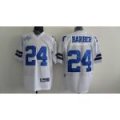 nfl dallas cowboys 24 barber white[50th patch]
