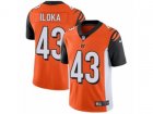 Nike Cincinnati Bengals #43 George Iloka Vapor Untouchable Limited Orange Alternate NFL Jersey