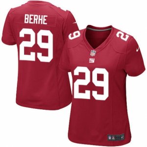 Women\'s Nike New York Giants #29 Nat Berhe Limited Red Alternate NFL Jersey