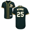 Men's Majestic Oakland Athletics #25 Mark McGwire Green Flexbase Authentic Collection MLB Jersey