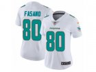 Women Nike Miami Dolphins #80 Anthony Fasano Vapor Untouchable Limited White NFL Jersey