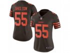 Women Nike Cleveland Browns #55 Danny Shelton Limited Brown Rush NFL Jersey