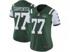 Women Nike New York Jets #77 James Carpenter Vapor Untouchable Limited Green Team Color NFL Jersey