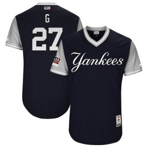 Yankees #27 Giancarlo Stanton G Navy 2018 Players Weekend Authentic Team Jersey