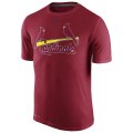 MLB Men's St. Louis Cardinals Authentic Collection Legend T-Shirt - Red