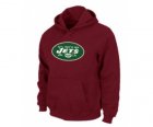 New York Jets Logo Pullover Hoodie RED