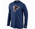 Nike Atlanta Falcons Logo Long Sleeve T-Shirt D.Blue