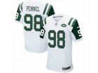 Mens Nike New York Jets #98 Mike Pennel Elite White NFL Jersey