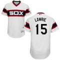 Men's Majestic Chicago White Sox #15 Brett Lawrie White Flexbase Authentic Collection MLB Jersey