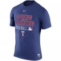 MLB Men's Texas Rangers Nike 2016 Authentic Collection Legend Issue Spring Training Performance T-Shirt - Blue
