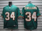 nfl miami dolphins #34 williams green